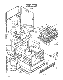OVEN, LIT/OPTIONAL Diagram and Parts List for KEDT105VBL3  KitchenAid Range