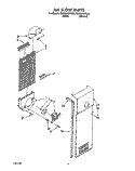 AIR FLOW Diagram and Parts List for RS22ARXXW00  Roper Refrigerator