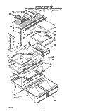 SHELF Diagram and Parts List for ET20PKXAW00  Whirlpool Refrigerator