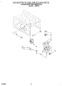 Part Location Diagram of 4313687 Whirlpool Wave Guide Cover