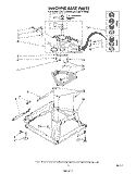 MACHINE BASE Diagram and Parts List for CA2751XSW0  Whirlpool Washer