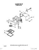 CABINET Diagram and Parts List for MS1451XW1  Whirlpool Microwave