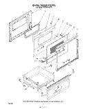 OVEN DOOR Diagram and Parts List for RE953PXKT0  Whirlpool Range