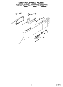 CONTROL PANEL PARTS Diagram and Parts List for KUDW02FRSS3  KitchenAid Dishwasher