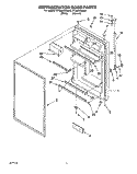 REFRIGERATOR DOOR Diagram and Parts List for RT18AKXDW00  Roper Refrigerator
