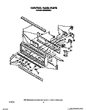 CONTROL PANEL, LIT/OPTIONAL Diagram and Parts List for KEBS246WBL1  KitchenAid Wall Oven