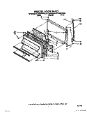 FREEZER DOOR Diagram and Parts List for 6ET16ZKXWG00  Whirlpool Refrigerator