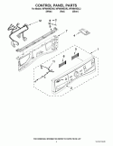 CONTROL PANEL PARTS Diagram and Parts List for WFW94HEXR2  Whirlpool Washer
