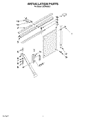 INSTALLATION PARTS Diagram and Parts List for ACM184XL1  Whirlpool Air Conditioner