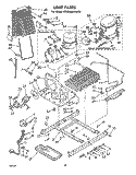 UNIT Diagram and Parts List for ED22MM1LWR1  Whirlpool Refrigerator