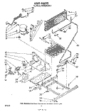 UNIT Diagram and Parts List for EV200NXKW1  Whirlpool Freezer