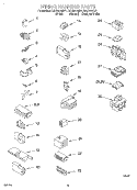 WIRING HARNESS Diagram and Parts List for RAX6144EQ1  Roper Washer