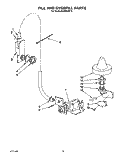 FILL AND OVERFILL Diagram and Parts List for KUDB22HT0  KitchenAid Dishwasher
