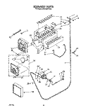 ICEMAKER Diagram and Parts List for KSSS48DYW00  KitchenAid Refrigerator