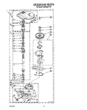 GEARCASE Diagram and Parts List for LA7900XTW1  Whirlpool Washer