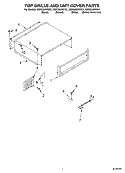 TOP GRILLE AND UNIT COVER Diagram and Parts List for KBRS36FKW01  KitchenAid Refrigerator