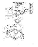 MACHINE BASE Diagram and Parts List for LA6098XTF1  Whirlpool Washer