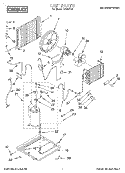 UNIT, LITERATURE Diagram and Parts List for CA8WR41  Crosley Air Conditioner