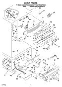 LINER Diagram and Parts List for KBRC36FKB00  KitchenAid Refrigerator