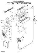 ICEMAKER PARTS, OPTIONAL PARTS (NOT INCLUDED) Diagram and Parts List for GD5RHAXTS00  Whirlpool Refrigerator