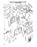AIRFLOW AND CONTROL Diagram and Parts List for AR1230XA0  Whirlpool Air Conditioner