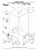 CABINET PARTS Diagram and Parts List for GSS26C5XXB02  Whirlpool Refrigerator