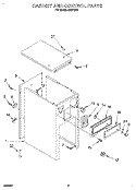 Part Location Diagram of 9872013 Whirlpool Panel, Back