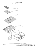 SHELF Diagram and Parts List for ET16JKYSM03  Whirlpool Refrigerator