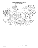 MICROWAVE OVEN Diagram and Parts List for KEMS376TBL2  KitchenAid Microwave Oven Combo