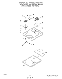 MAIN TOP Diagram and Parts List for 2364W0A  Roper Range
