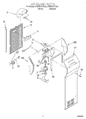 AIR FLOW Diagram and Parts List for 4KSRS25QFW00  KitchenAid Refrigerator