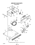 CONTROL PANEL Diagram and Parts List for B9908B0  Roper Wall Oven