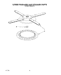 LOWER WASHARM AND STRAINER Diagram and Parts List for KUDD23HY1  KitchenAid Dishwasher