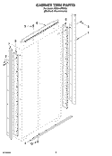 CABINET TRIM PARTS Diagram and Parts List for KSSO42FMX00  KitchenAid Refrigerator