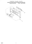 CONTROL PANEL Diagram and Parts List for GBS277PDB6  Whirlpool Wall Oven