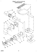 VENTILATION, LITERATURE Diagram and Parts List for RS373PXW3  Whirlpool Range