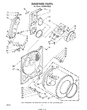 BULKHEAD Diagram and Parts List for LG6601XPW0  Whirlpool Dryer