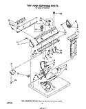 SECTION Diagram and Parts List for LE7080XSW1  Whirlpool Dryer