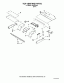 TOP VENTING PARTS Diagram and Parts List for IBS550PXB00  Whirlpool Wall Oven