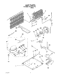 UNIT Diagram and Parts List for 3XARG457WP02  Whirlpool Refrigerator
