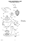 BASE AND PEDESTAL UNIT, OPTIONAL PARTS Diagram and Parts List for 4KN15E1XJB0  KitchenAid Mixer