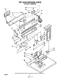 SECTION Diagram and Parts List for LE7680XMW0  Whirlpool Dryer