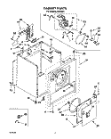 SECTION Diagram and Parts List for EL3030WW1  Roper Dryer