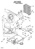 UNIT PARTS, OPTIONAL PARTS (NOT INCLUDED) Diagram and Parts List for KUIA18PNLS5  KitchenAid Ice Maker