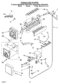 ICEMAKER PARTS Diagram and Parts List for KSSS48QKB01  KitchenAid Refrigerator