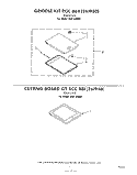 GRIDDLE RCK884(261950), CUTTING BOARD Diagram and Parts List for RGE8300H  Whirlpool Range