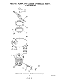 HEATER, PUMP AND LOWER SPRAYARM Diagram and Parts List for DU5004XM2  Whirlpool Dishwasher