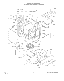 OVEN DOOR Diagram and Parts List for 1303^0A  Whirlpool Range