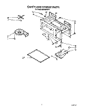 CAVITY AND STIRRER Diagram and Parts List for MH6600XX0  Whirlpool Microwave
