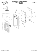 Part Location Diagram of 8205067 Whirlpool SWTCH-MEMB